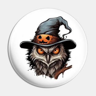 Owl Patch's Keeper - Halloween Owl Pin