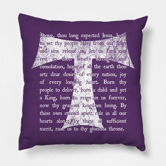 Come Thou Long Expected Jesus Pillow by Lemon Creek Press