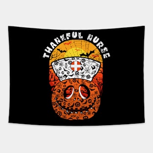 Thankful Nurse Pumpkin Nurse Halloween Tapestry