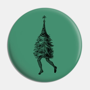 Vintage Christmas Tree with Legs Pin