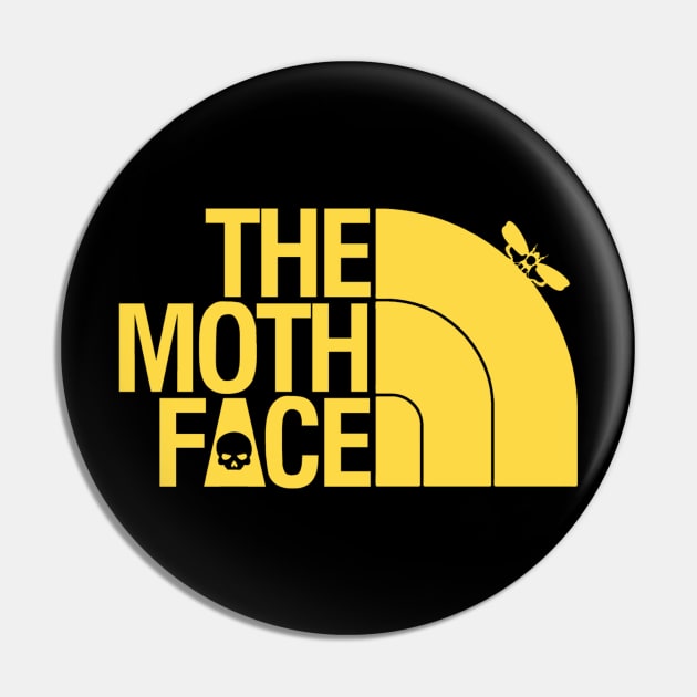 The Moth Face Pin by JohnLucke