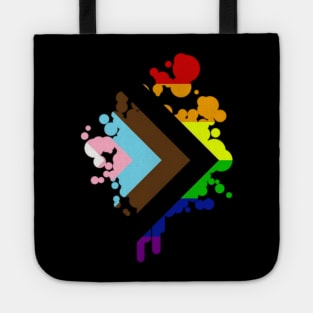 Progress Pride Rainbow Flag For Inclusivity Tote