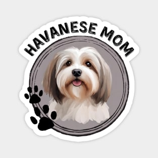 Havanese Hav Dog Mom Dog Breed Portrait Magnet