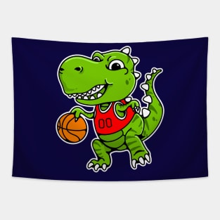 Basketball T Rex Tapestry