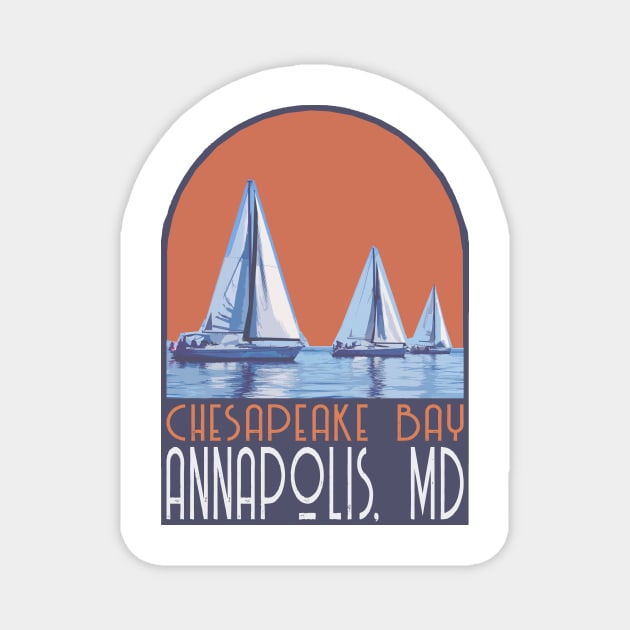 Chesapeake Bay, Decal Magnet by zsonn