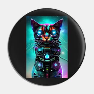 Galactic Guardian | The Cyberpunk Cat Pin