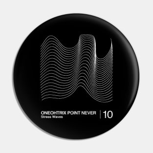 Stress Waves / Minimalist Graphic Artwork Design Pin