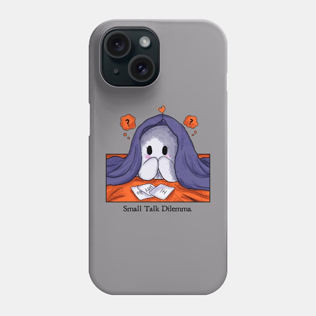 Halloween t-shirts | introoverts | small talk dilemma Phone Case by Introoverts