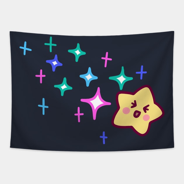 Sparkly Star Tapestry by saradaboru