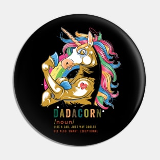 DadaCorn Like A Dad Unicorn Father's Day Pin