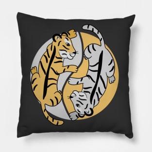 Yin Yang tigers Pillow