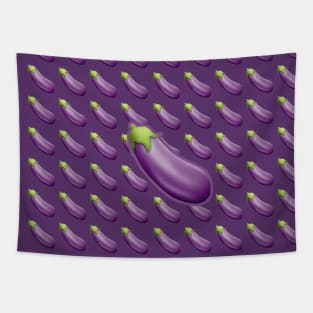 So Many Eggplants Tapestry