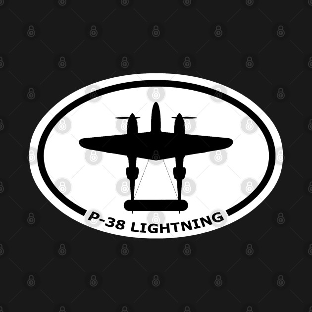 Discover P-38 Lightning Fighter Airplane - P 38 - T-Shirt