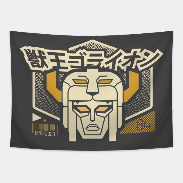 LvlOne Anime Robo - Go Lion Tapestry by soujohn