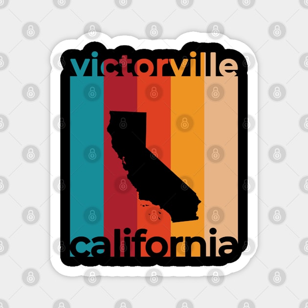 Victorville California Retro Magnet by easytees