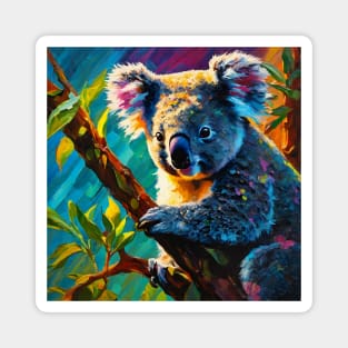 Koala Bear In A Tree Magnet