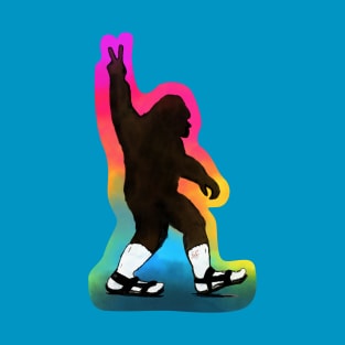 Sasquatch rockin' socks and sandals. T-Shirt