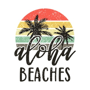 Aloha Beaches Hawaii Vacation T-Shirt