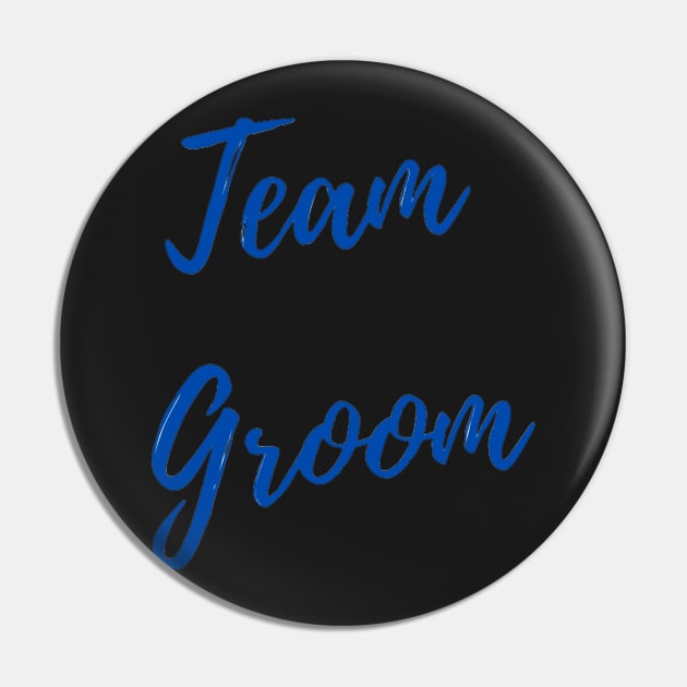 Team Groom Pin by boldstuffshop