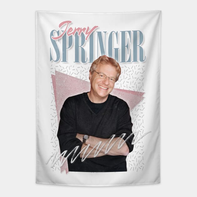 Jerry Springer / Vintage Look 90s Style Design Tapestry by DankFutura