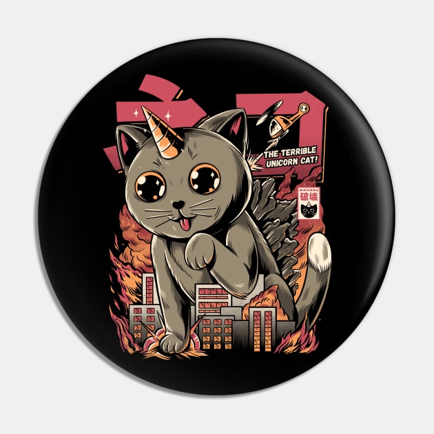 Catzilla Pin by Ilustrata