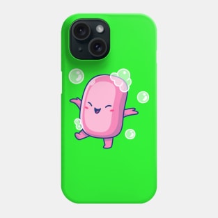 Cute Soap With Bubble Cartoon Phone Case