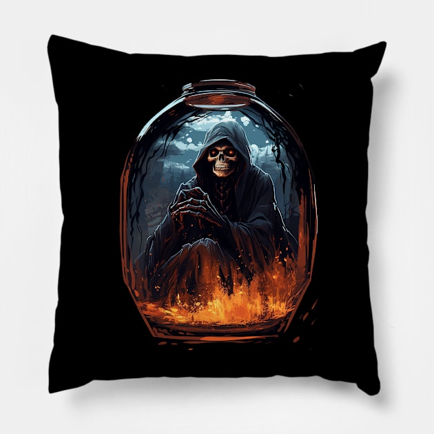 grim reaper Pillow by piratesnow