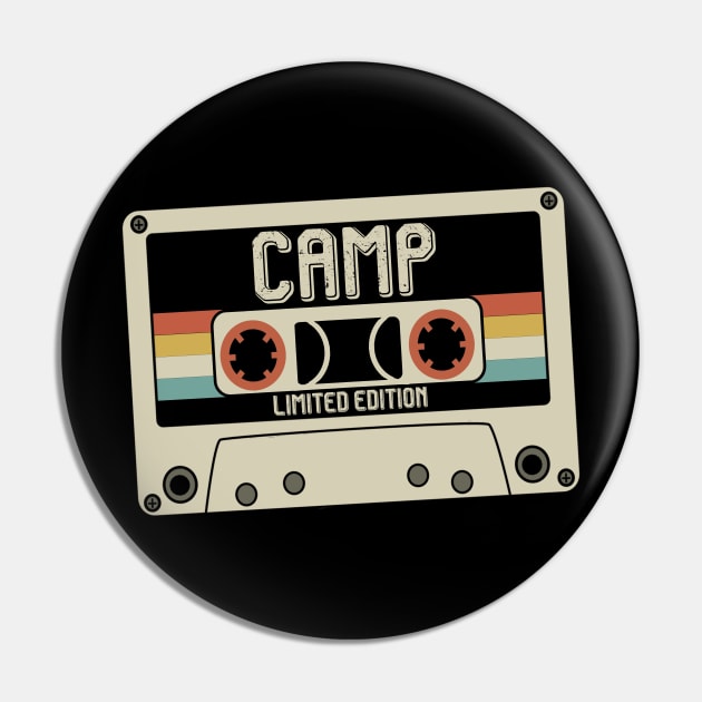 Camp Name - Limited Edition - Vintage Style Pin by Debbie Art