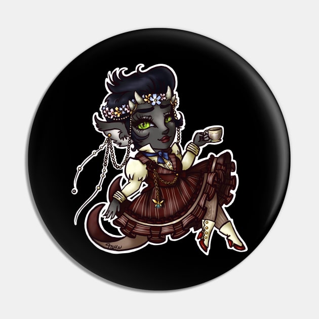 Wolf Demon Pin by Labrattish