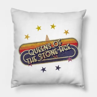 ElaCuteOfficeGirl Vintage Queens of the Stone Age Pillow