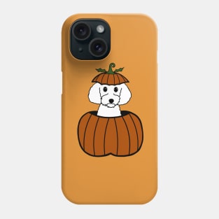 Pumpkin Poodle Phone Case