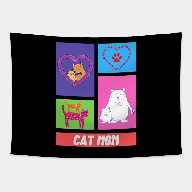 Mom Cat Tapestry by Hunter_c4 "Click here to uncover more designs"