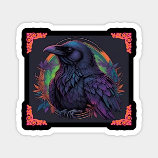 RAVEN NEON COLOR SCHEME DESIGN Magnet