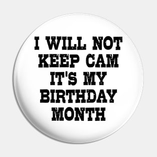 November Birthday Quote Pin