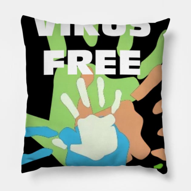 virus free-alcohol Pillow by theshirtproject2469