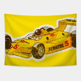 Vintage Pennzoil Chaparral 2K IndyCar racer cartoon Tapestry