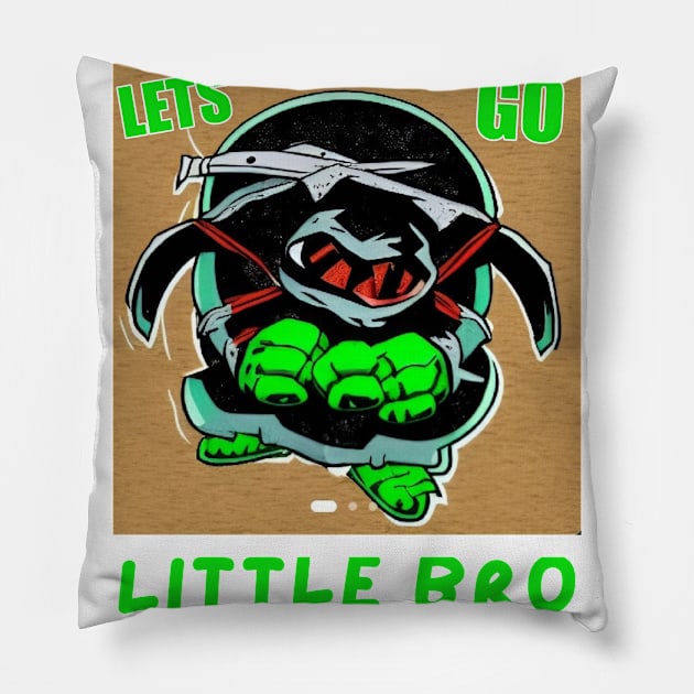 Let's Go Little Bro Pillow by Proway Design