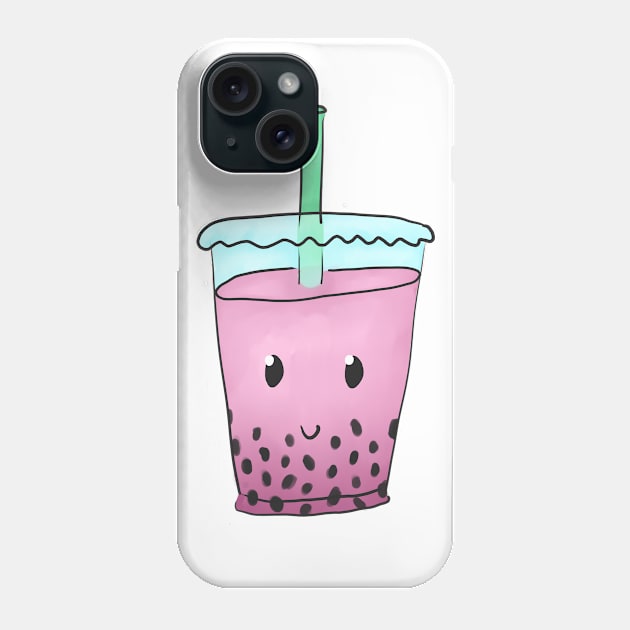 Cute Bubble Tea (Pink) Phone Case by alxandromeda