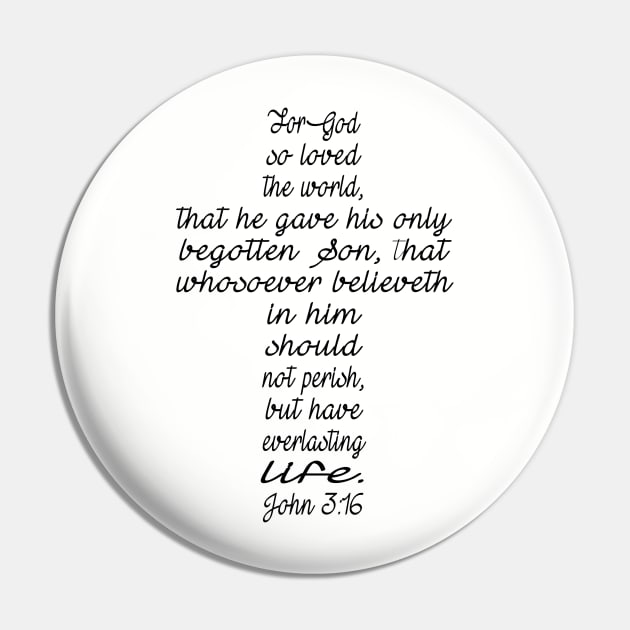 John 3:16 Pin by lunabelleapparel