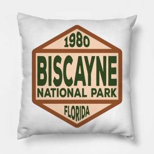 Biscayne National Park badge Pillow