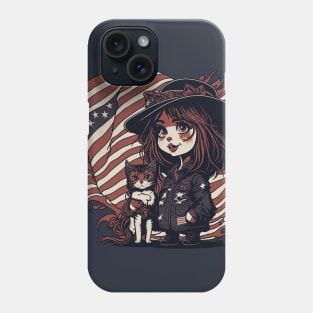 Patriotic Cat Mother Phone Case