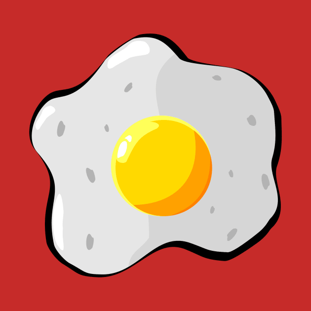 Fried Egg Illustration by dylukdesigncreative