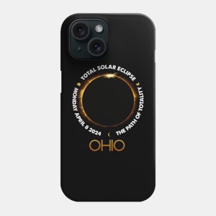 OHIO Total Solar Eclipse 2024 American Totality April 8 Phone Case