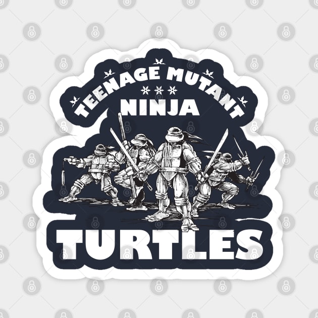 Old School TMNT (1984) Magnet by ForbiddenMonster