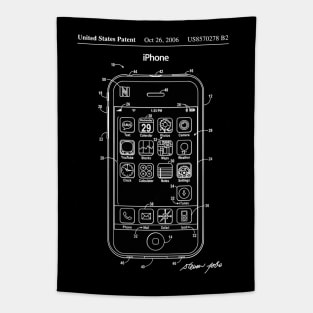 Apple iPhone Patent White Tapestry