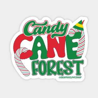 Candy Cane Forest, Elf ©GraphicLoveShop Magnet