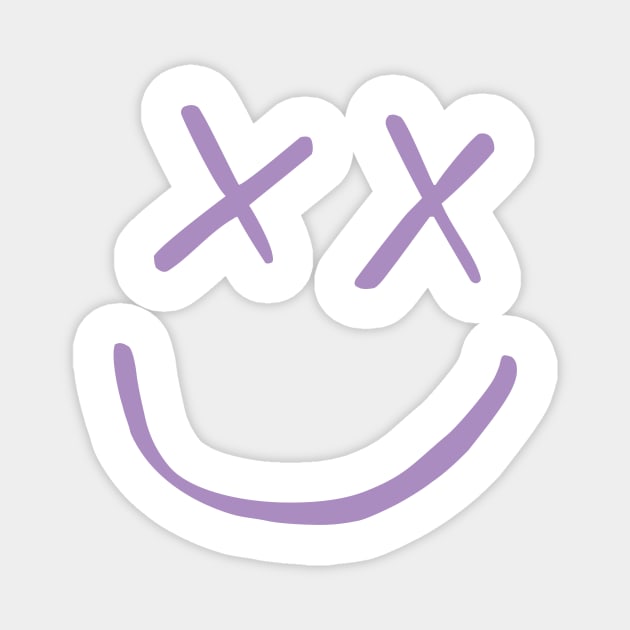 Louis Tomlinson Smiley Purple Magnet by lashton9173