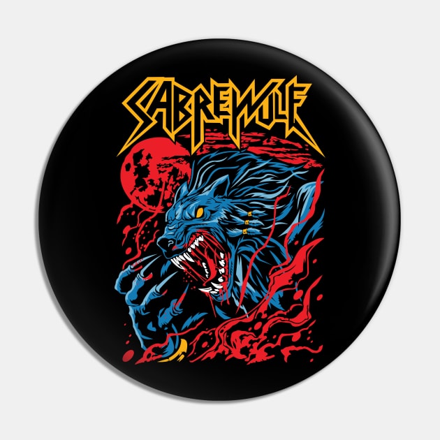 Sabrewulf Pin by seanartzy