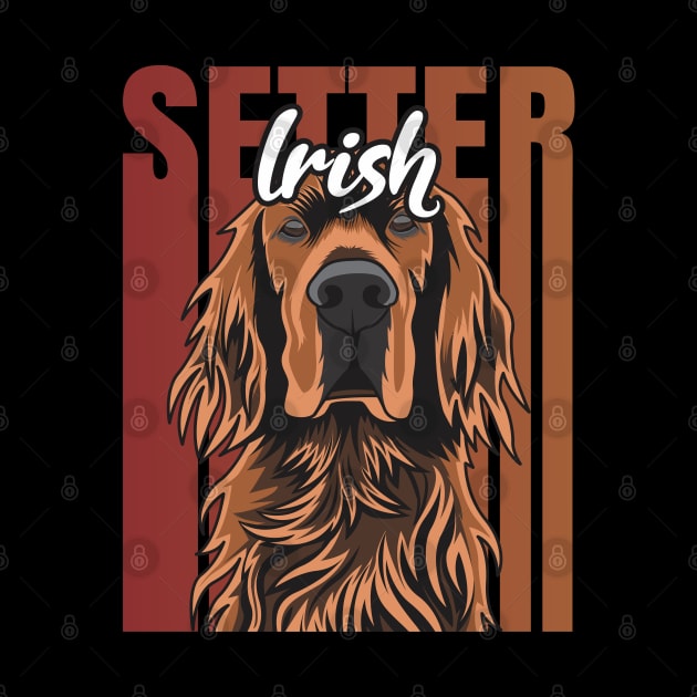 Irish Setter Retro Vibes by Dogiviate