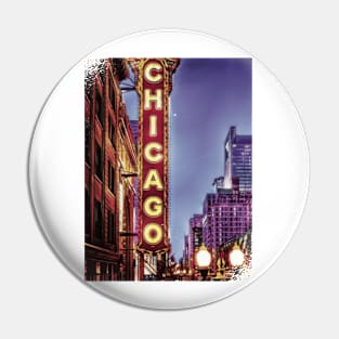 Chicago Sunset Pin